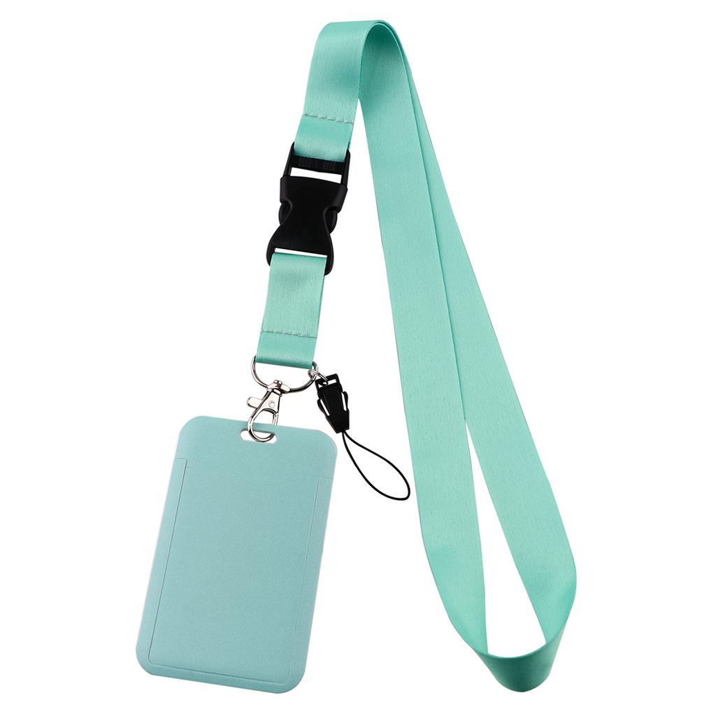 Pure Color Credential Holder Lanyard For Keys Neck Strap Id Card Badge Holder Key Chain Key Rings Accessories Christmas Holiday Gifts