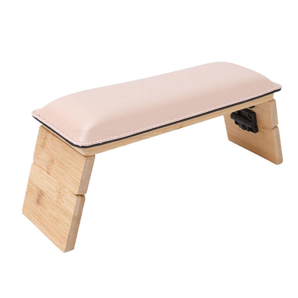 Foldable PU Leather Nail Hand Rest 3   Heights Nail Arm Rest for Nail Tech Salon Home Use Pink