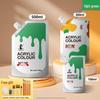 Acrylic Wall Paint - Waterproof, Fade-Resistant, Sun-Protected, White, 2L/1L Large Container for Art & DIY Projects