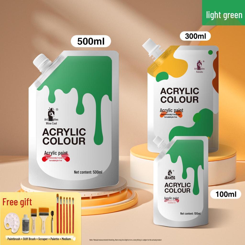 Acrylic Wall Paint - Waterproof, Fade-Resistant, Sun-Protected, White, 2L/1L Large Container for Art & DIY Projects