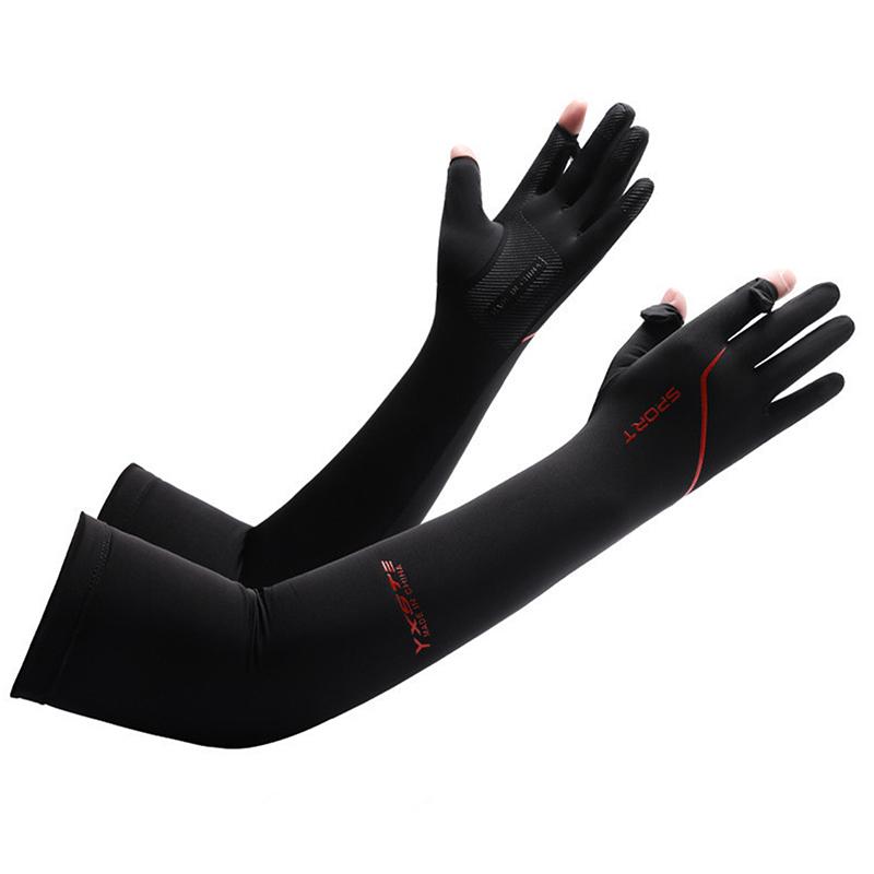 

УФ-солнечные нарукавники для мужчин, перчатки для велоспорта, длинные рукава, нарукавники для вождения, летние женские, классные, защита от солнца для мотоциклистов красный