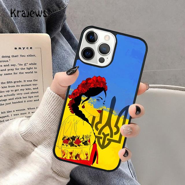 Ukrainian Flag Soft Phone Case For iPhone 17 Air 16 15 14 Max Plus 11 12 13 Pro Max Phone Cover coque Shell Fundas