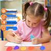 Children's Sensory Stone Set: 6 Soft Silicone Worry Stones with Wearable Lanyards for Stress Relief
