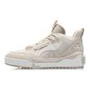 Li Ning No. 258 New Journey Non-Slip Wear-Resistant Mid-Top Skate Shoes Women Sneakers Light-Gray Pink AGCR312-3