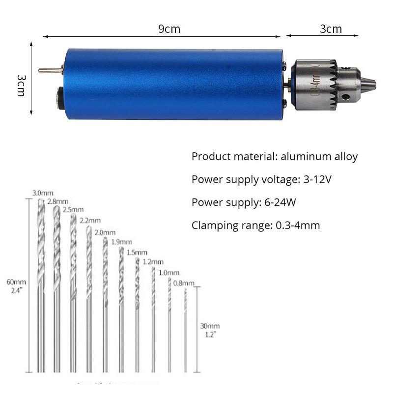 13000rpm Drilling DIY Power Tool Brushless Mini Electric Drill Variable Speed Electric Grinder Engraving Cutting Polishing Device