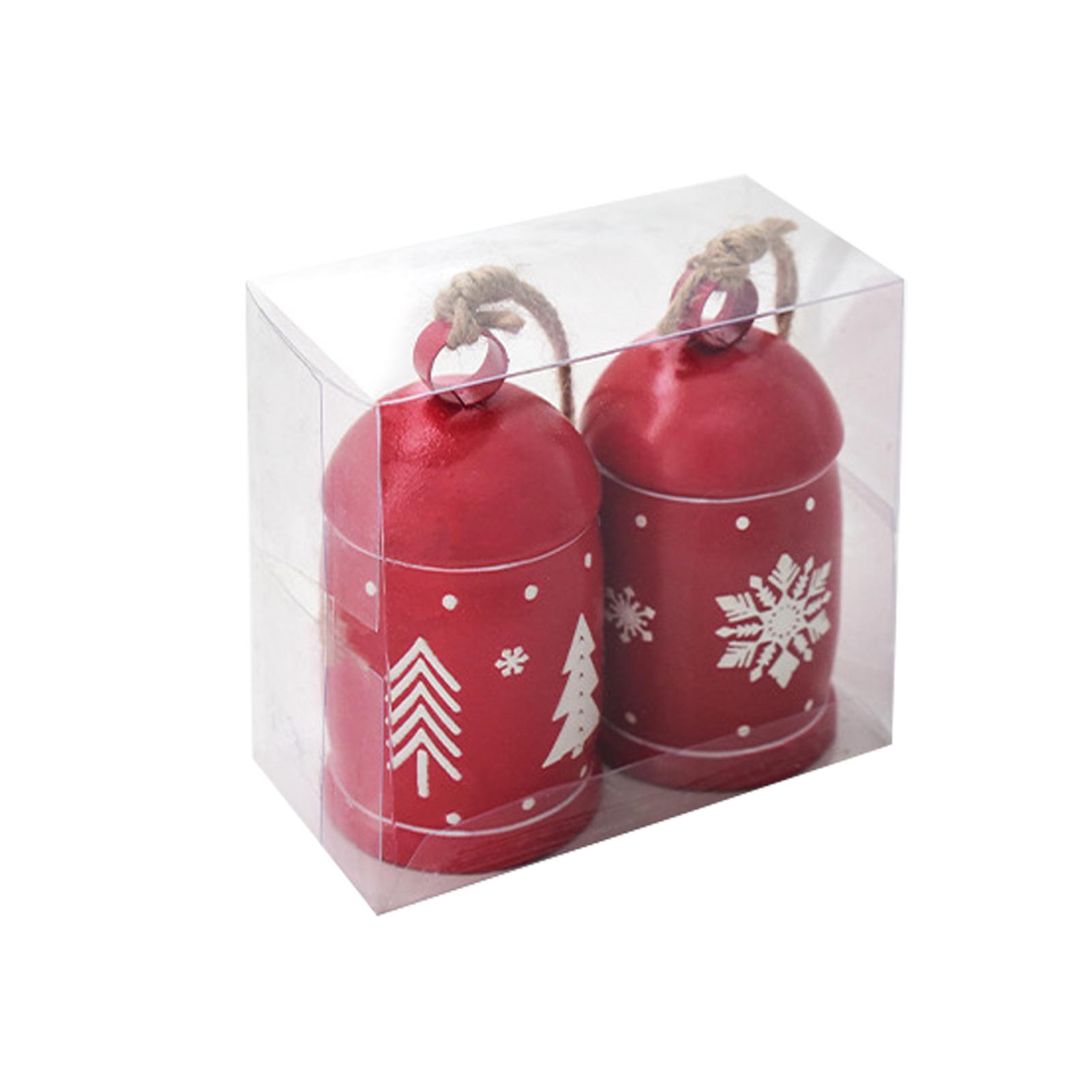 

2025 Vintage Iron Christmas Bells Handheld Jingles Festive Tree Hanging Ornaments Holiday Decorations Metal Bells for Xmas Decor