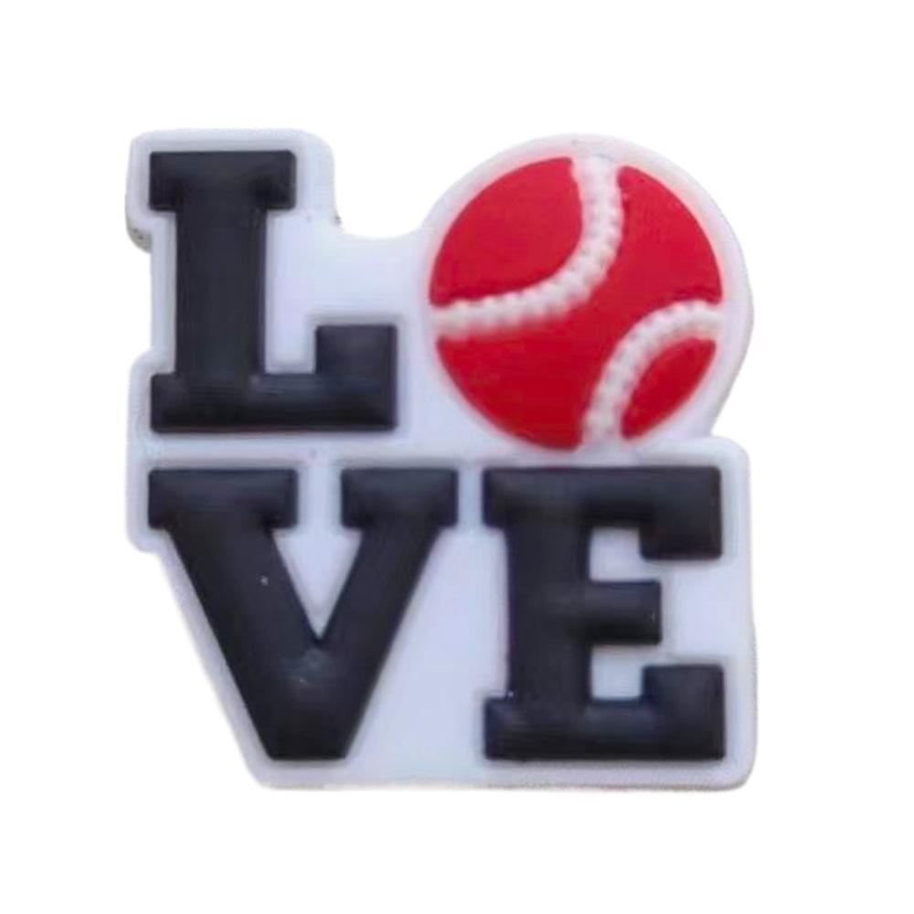 Fotbalová série Croc DIY Odnímatelné Sponky na boty - Měkké Gumové Dekorace na Dřeváky