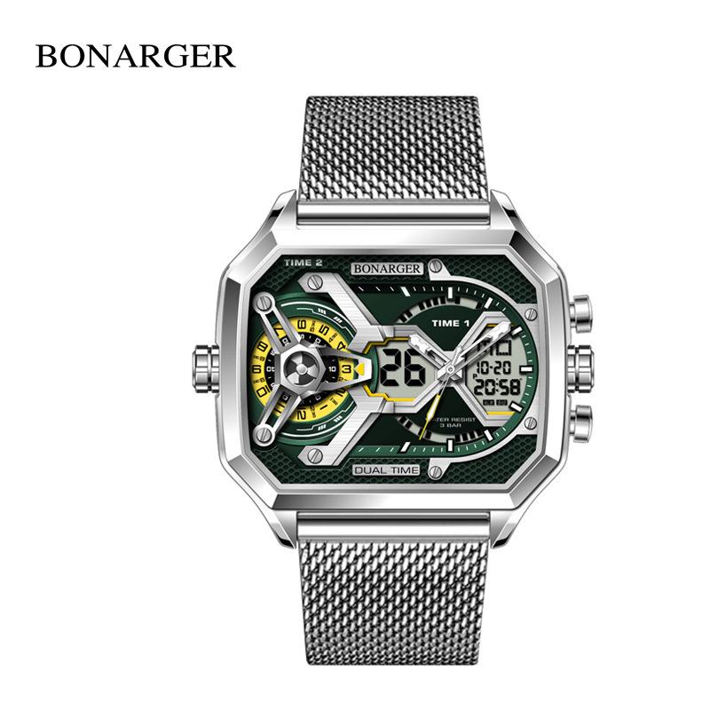 Grenzüberschreitende Herren Multifunktions-Wasserdichte Sportuhr - Europäischer & Amerikanischer Stil