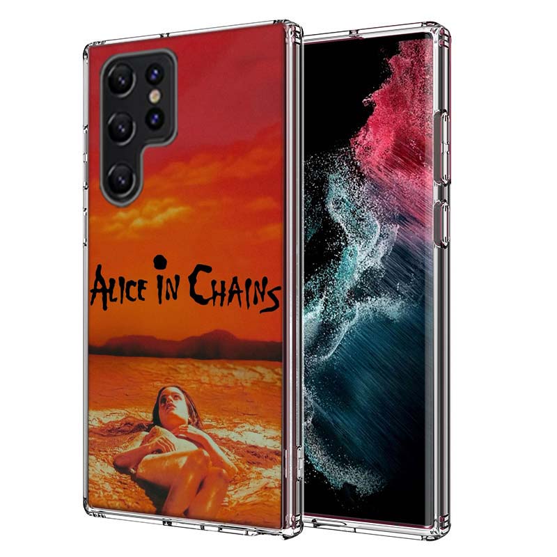 

Rock Band Alice In Chains Capa Phone Case For Samsung S26 Ultra S25 Edge Galaxy S23 S21 S20 S24 FE S22 S10 Plus Cover Clear TPU Samsung S25 Ultra 5G