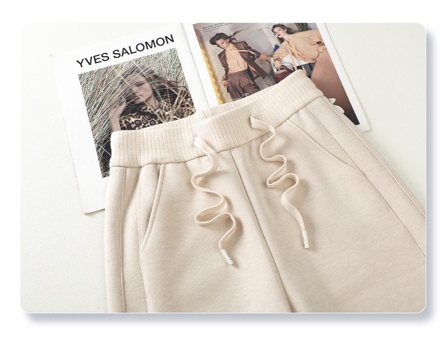 Women's 2024 Spring & Autumn Wool-Blend Wide-Leg Trousers
