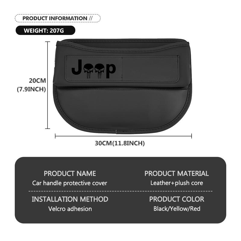 For Jeep Three Port Car Seat Gap Storage Box Leather Gap Filling Organizer Cherokee Patriot Liberty Wrangler JK JL Commander