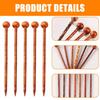 12Pieces Natural Wood Hair Sticks with Ethnic Design Random Color Hairpin for Daily Styling Easy to Use Buns Holder