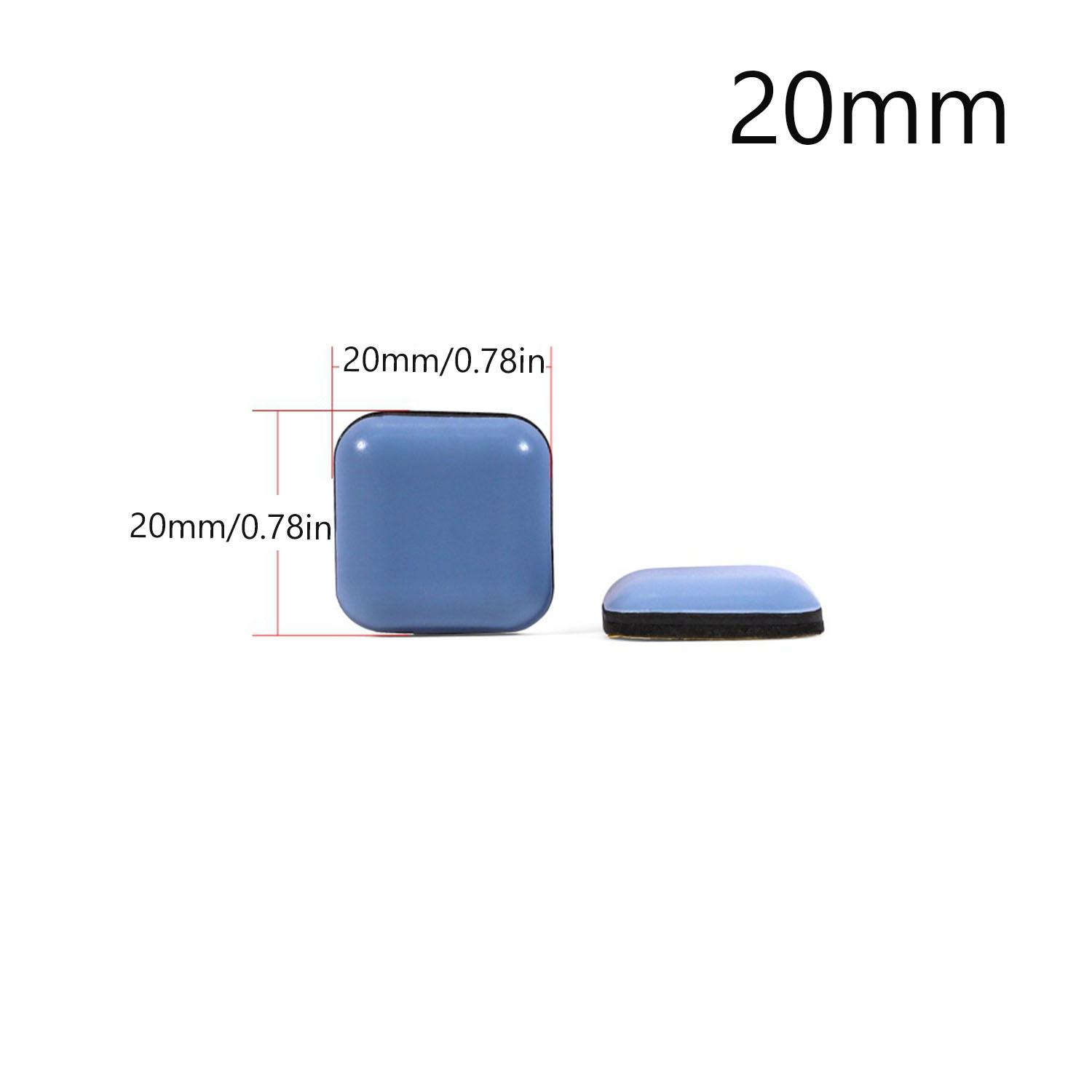 

4pcs Anti-wear Furniture Leg Slider Pad Self-adhesive Floor Protector Easy To Move Heavy Table Sofa Slider Pad Chair Accessories 20x20mm