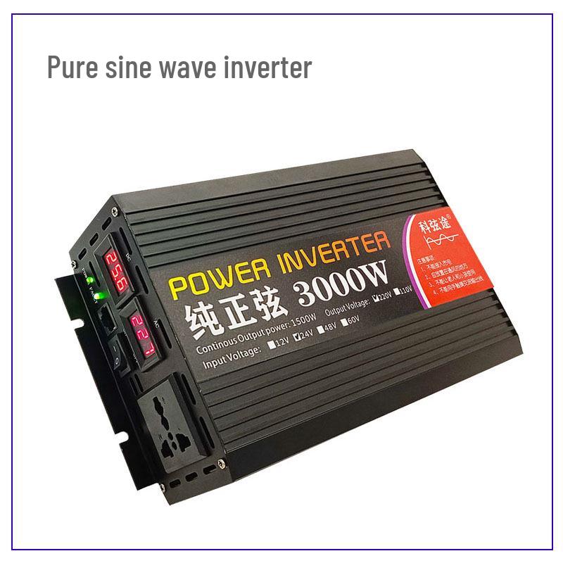 Smart Pure Sine Wave Inverter: 12V/24V/48V/60V to 230V for Car and Home. 12V to 220V/2000W (Pure Sine Wave)