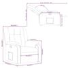 VidaXL Fauteuil Inclinable, Chaise avec Repose-pieds, Siège avec Dossier et Accoudoirs, Meuble de Salle de Séjour, Moderne, 373575