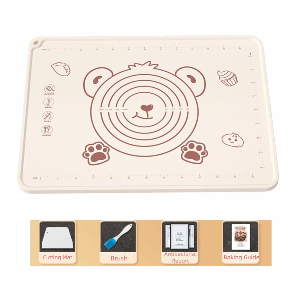 Non-Slip Kneading Dough Mat Reusable Pizza Dough Mat High Quality Silicone Baking Mat Kitchen Use