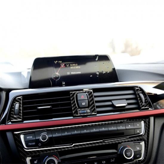 14Pcs Carbon Fiber Full Interior Kit Cover Trim For BMW 3 4 Series F30 F34 13-19