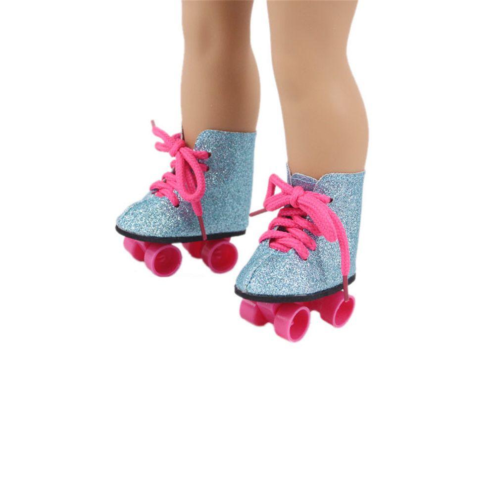 Doll Accessories Doll Skates Shoes Glitter Skating Shoes 18 Inches/43cm Doll Roller Skate Shoes