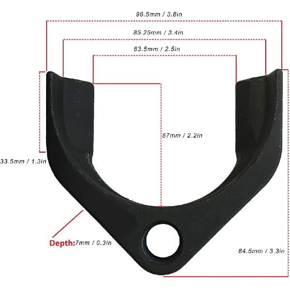 CV Joint Axle Removing Tool 63mm, Front Drive Axle Pulley Attachment, Slide Hammer Adapter for Automobile Repair, Inner CV Axle Removal Tool, Fits