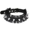 DIEZI Punk Black Lace Leather Choker Torques Necklace For Women Men Harajuku Gothic Sexy Cirle Heart Collar Necklace Jewelry