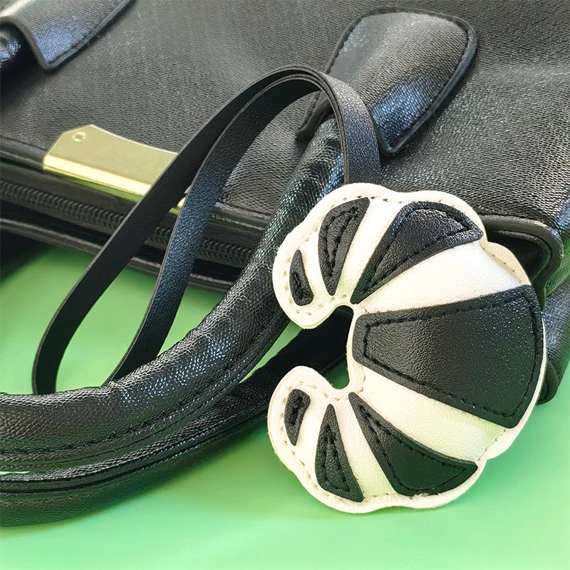 

Creative Croissant Leather PU Keychain Pendant