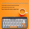 T968 Retro Wireless Punk Keyboard & Mouse Set - Colorful 2.4G Hot Sale