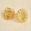 1/5 Stück Echtvergoldeter Cabochon-Ring Rund Oval Leere Tablettbasis Edelstahlringe Für Damen Herren Handgefertigte Emaille-Accessoires