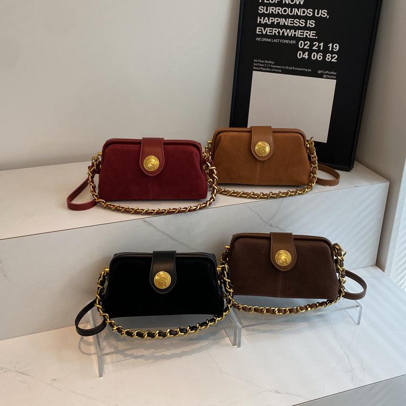 New retro trend shoulder bag women's autumn simple casual niche fashion high-end versatile shoulder crossbody bag