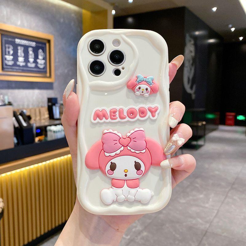This model is suitable for OPPO Reno15 mobile phone case three-dimensional Melody A6C cartoon A6Pro doll cream case.