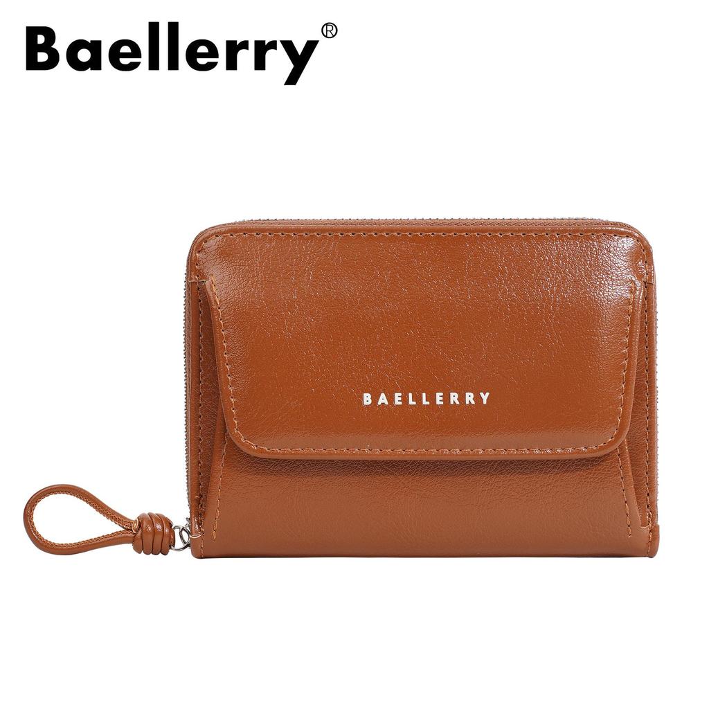 Oil Wax Leather Women's Handbag-Style Short Wallet: Japanese-Inspired Coin Purse & Card Holder.