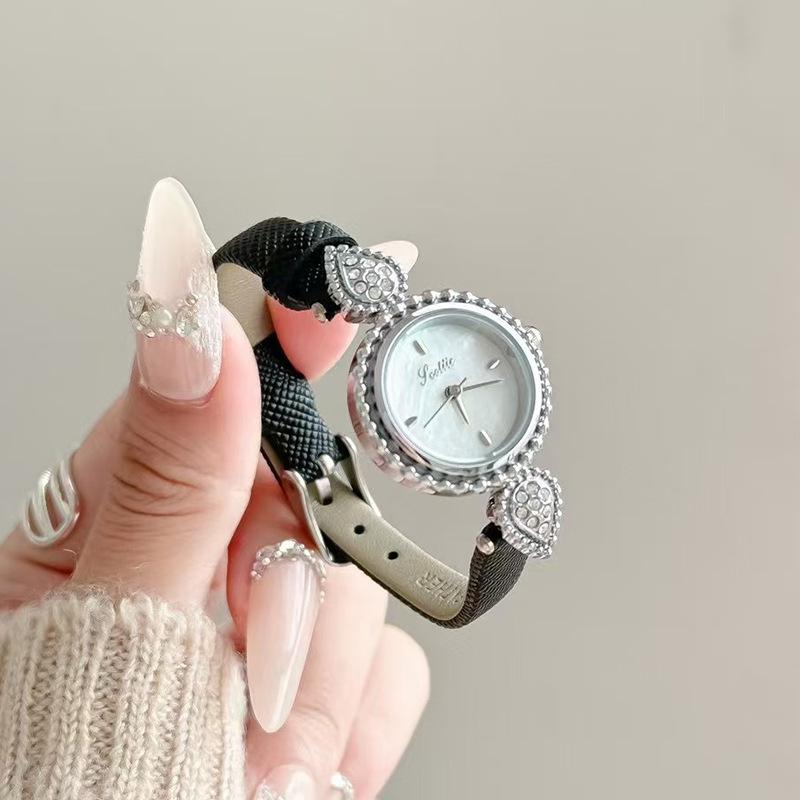 Retro Sense Antique Watch Women'S Diamond-Encrusted Women'S Watch Fritillary Small Dial Women'S Watch 9609