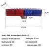 Double-Sided Red/Blue LED Solar Strobe Light for Nighttime Road Construction Site