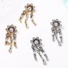Light Luxury, Extravagant, Trendy Bohemian Style, Full of Diamonds, Fringed Flower Earrings, Dinner Party Atmosphere, Women's Earrings