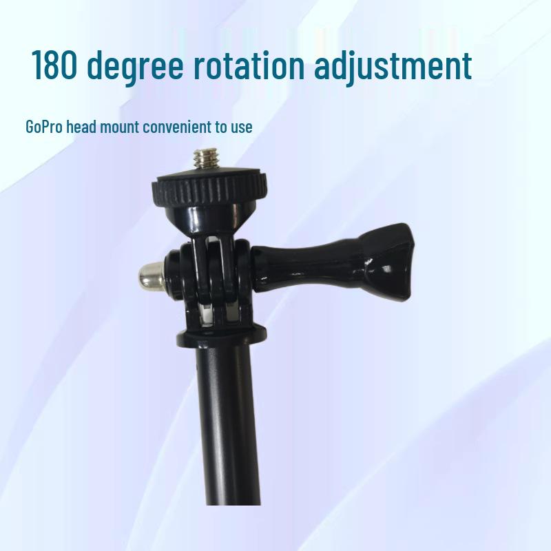 73CM Aluminum Telescopic Hiking Stick for Outdoor Travel & Photography