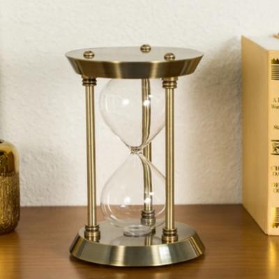 Europäische Retro Leere Sanduhr Sanduhr Metall Sandglas Timer DIY Heim- Bürodekorationen - Sand von Stränden und Wüsten aufnehmen