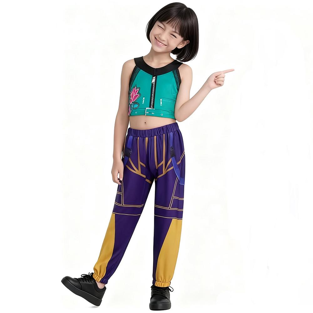 KPop Film Dämonenjäger Gleicher Stil Mädchenkleidung Kinder Halloween Cosplay Party Zoey Rumi Mira Kostüm Neu