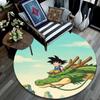 Goku Cartoon pattern round rug,Carpet Rug for Living Room Bedroom Playroom ,Non-slip Floor Mat,Holiday Gifts and Birthday Gifts.