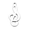 20Pcs Stainless Steel Music Symbols Charms Pendants for DIY Jewelry Findings