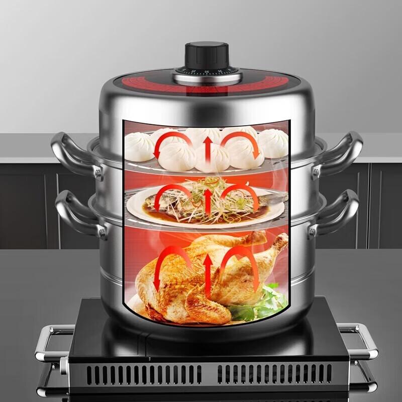 KOBACH 26cm 3-Schicht 304 Edelstahl Dampfgarer