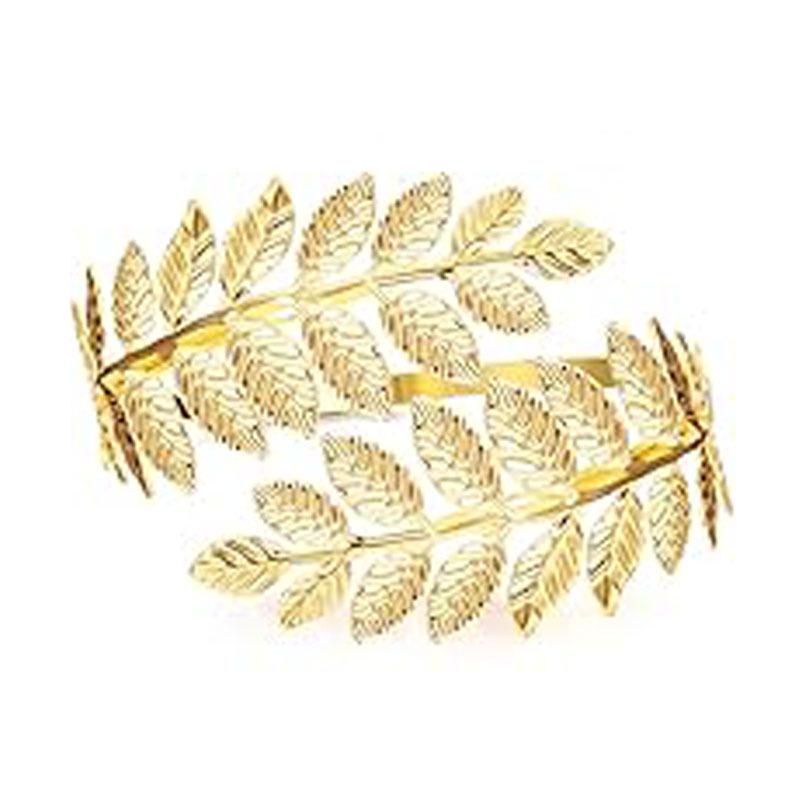 European & American Style Bridal Gold Leaf Headband & Baroque Headdress Hair Accessories Set