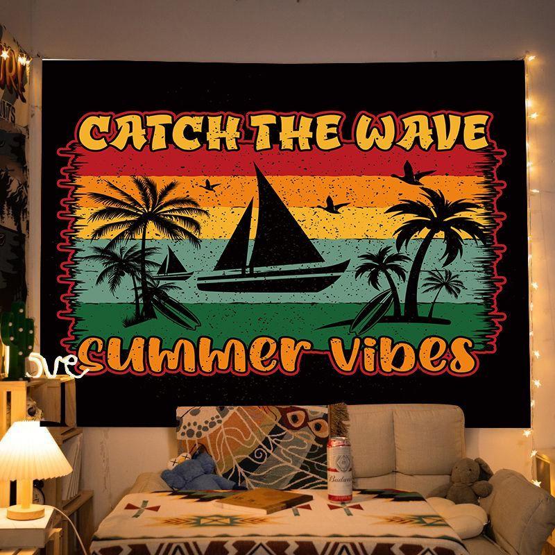 Vintage Backdrop Fabric, Camping Wall Decor, Bedroom Headboard Hanging, Dorm Room Tapestry