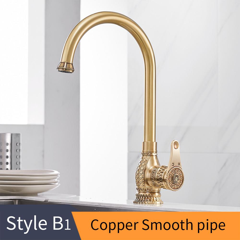 

Антикварный кухонный кран с одним отверстием, выдвижной излив для кухонной мойки, распылительная головка, матовый никель, смеситель 6827