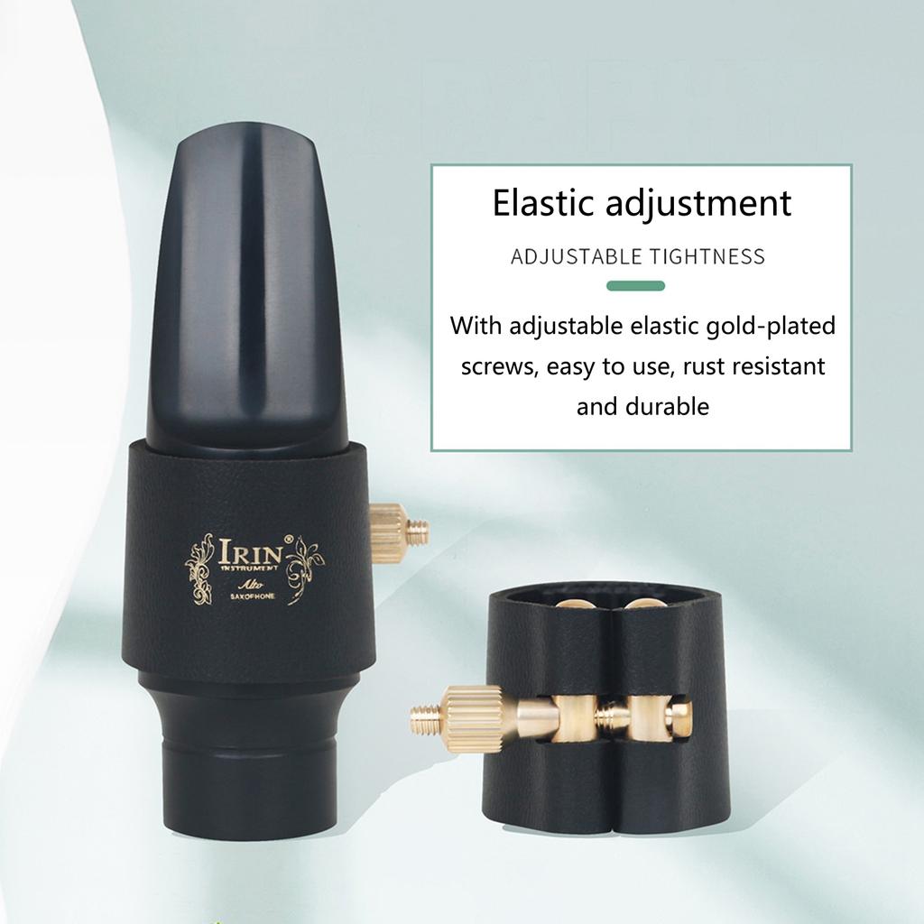 Alto Saxophone Mouthpiece with Plastic Cap and Ligature Sax Mouthpiece Kits Replacement Musical Instrument Accessories