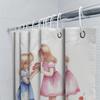 Charming Girls with Flowers Shower Curtain | Watercolor Art Bathroom Decor