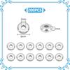 200Pcs 304 Stainless Steel Spacer Beads, Flat Round, Stainless Steel Color, 6x2mm, Hole: 2mm