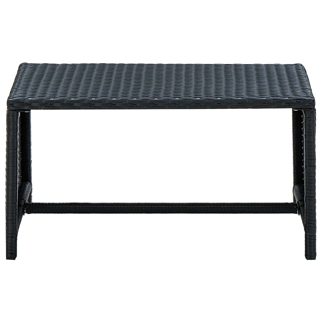 Coffee Table Black 70*40*38 cm Poly Rattan