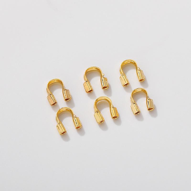 14K Gold-Filled U-Shaped Tube Clasp for DIY Bracelet/Necklace Jewelry