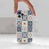 M-Moroccan Tile For iPhone 12,Mini,16,X,17,Plus,11,Max,13,XR,15,Pro,14,SE,XS,Transparent Soft Cover Case