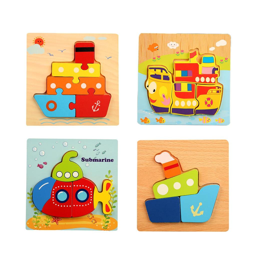 Mehrfarbiges Puzzle Puzzles Lernspielzeug Kognitives Spielzeug Holz für Kinder Baby