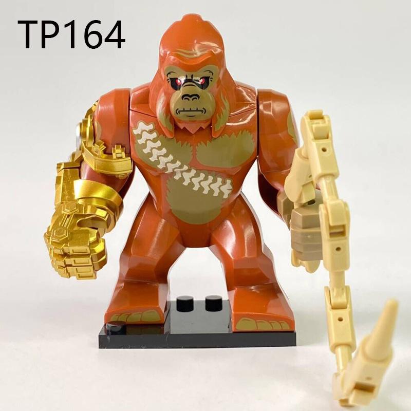 King Kong Gokila Kids Anime Figurine Superhero Building Blocks Kid Gift Assembling Toy Model Mini Movies Characters Figurine Bricks